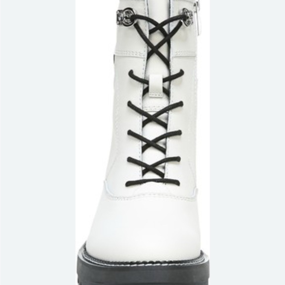 Franco Sarto Rosy Boots . White leather Chelsea boots like new . - Picture 2 of 7